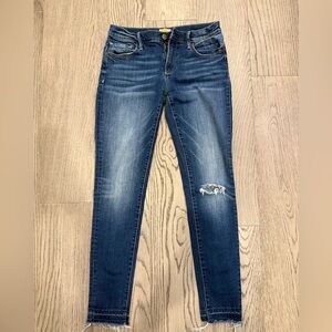 DRIFTWOOD Blue Skinny Jeans‎ with Distressed Details
